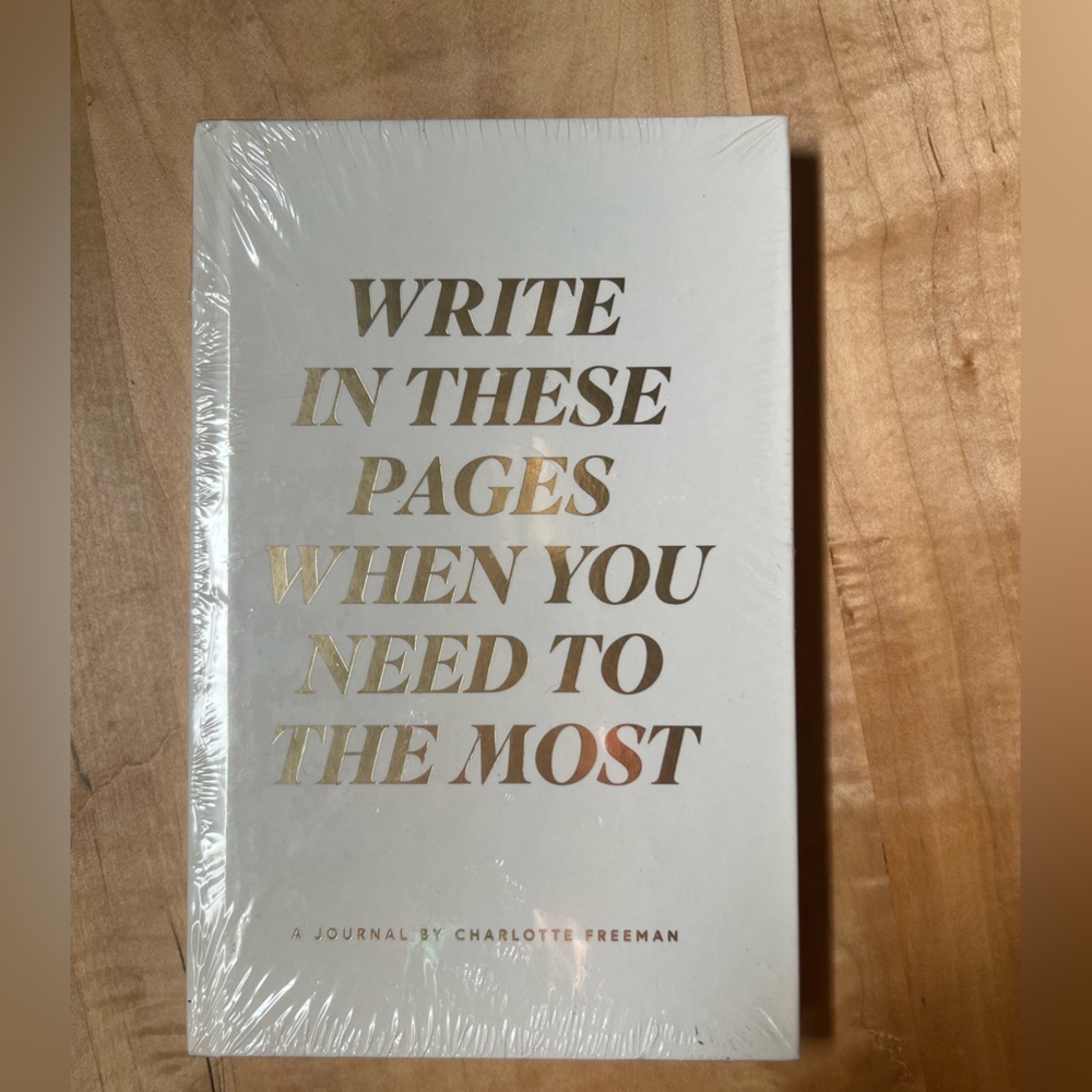 Charlotte Freemon Gold and White Journal